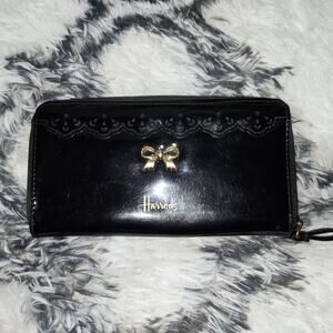 Harrods Vtg Patent Leather Wallet